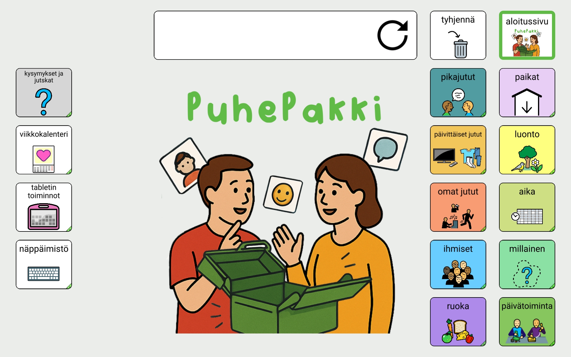 PuhePakki Kommunikointitaulusto Kommunikoi fi
